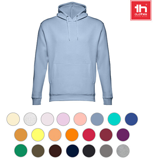 THC PHOENIX. Sweatshirt (unisex) Mit Kapuze Aus Baumwolle Und Polyester , burgunder, Baumwolle und Polyester, XS, 64,00cm x 49,00cm (Länge x Breite), Bild 4