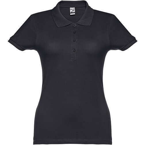 THC EVE. Damen Poloshirt , nachtblau, 100% Baumwolle, L, 64,00cm x 46,00cm (Länge x Breite), Bild 1