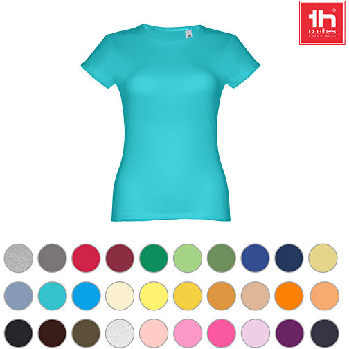 THC SOFIA 3XL. Damen T-shirt , nachtblau, 100% Baumwolle, 3XL, 70,00cm x 56,00cm (Länge x Breite), Bild 4