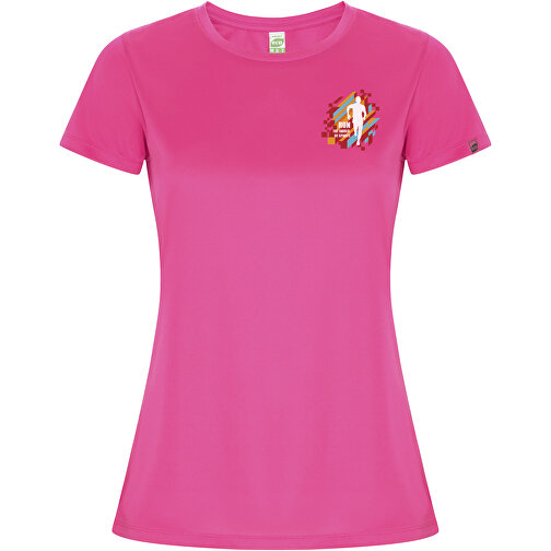 Imola Sport T-Shirt Für Damen , pink fluor, Interlock Strick 50% Recyceltes Polyester, 50% Polyester, 135 g/m2, S, , Bild 2