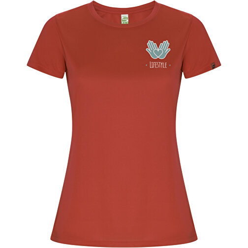Imola Sport T-Shirt Für Damen , rot, Interlock Strick 50% Recyceltes Polyester, 50% Polyester, 135 g/m2, 2XL, , Bild 2