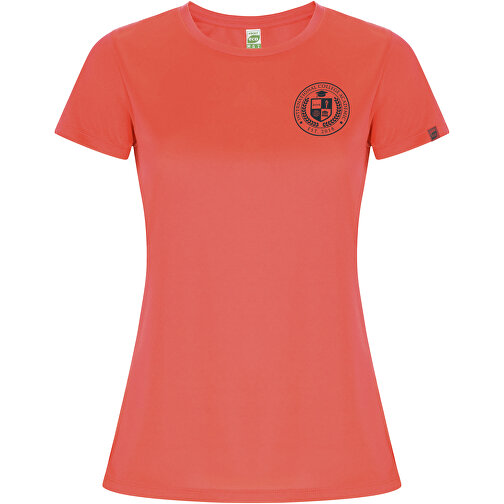 Imola Sport T-Shirt Für Damen , fluor coral, Interlock Strick 50% Recyceltes Polyester, 50% Polyester, 135 g/m2, M, , Bild 2