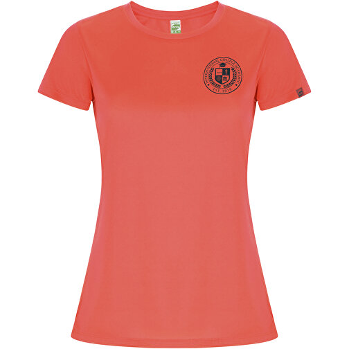 Imola Sport T-Shirt Für Damen , fluor coral, Interlock Strick 47% Recyceltes Polyester, 53% Polyester, 135 g/m2, M, , Bild 2