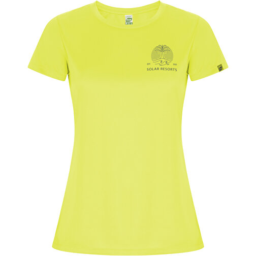 Imola Sport T-Shirt Für Damen , fluor yellow, Interlock Strick 50% Recyceltes Polyester, 50% Polyester, 135 g/m2, M, , Bild 2
