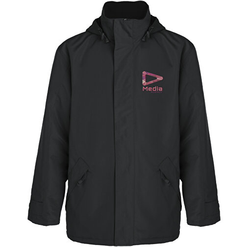 Europa Isolierte Jacke Unisex , dark lead, Woven 100% Polyester, 400 g/m2, Lining, Woven 100% Polyester, 2XL, , Bild 2