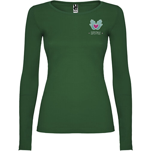 Extreme Langarmshirt Für Damen , dunkelgrün, Single jersey Strick 100% Baumwolle, 160 g/m2, 3XL, , Bild 2