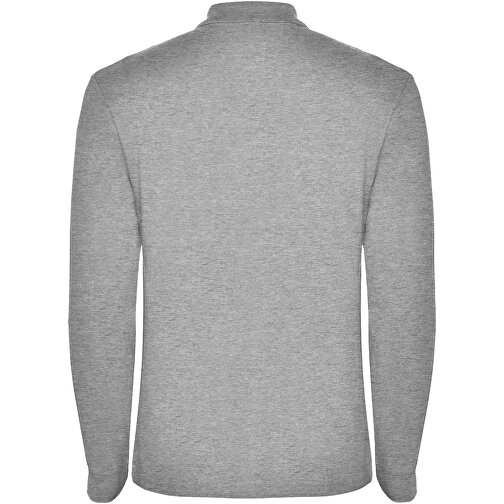 Estrella Langarm Poloshirt Für Herren , marl grey, Piqué Strick 100% Baumwolle, 220 g/m2, L, , Bild 3