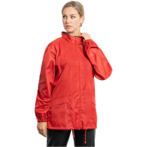 Escocia Leichte Regenjacke Unisex , rot, 100% Polyester, 70 g/m2, XL, , Bild 4
