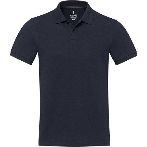 Emerald Polo Unisex Aus Recyceltem Material , navy, Piqué Strick 50% Recyclingbaumwolle, 50% Recyceltes Polyester, 200 g/m2, S, , Bild 3