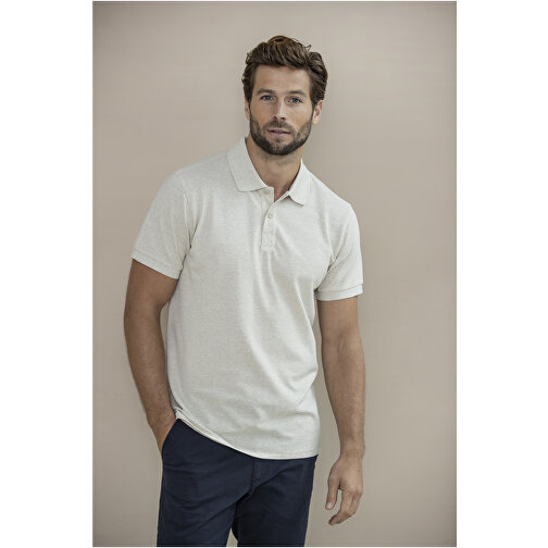 Emerald Aware™ Polo Unisex Aus Recyceltem Material , weiß, Piqué Strick 50% Recyclingbaumwolle, 50% Recyceltes Polyester, 200 g/m2, XS, , Bild 6