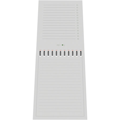 EcoNotebook NA7 Wiederverwendbares Notizbuch Mit Standardcover , weiß, Recyceltes Papier, Recycelter Karton, Metall, 19,00cm x 14,50cm (Länge x Breite), Bild 3