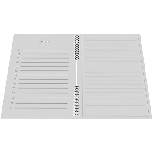 EcoNotebook NA4 Wiederverwendbares Notizbuch Mit Standardcover , weiß, Recyceltes Papier, Recycelter Karton, Metall, 33,00cm x 4,50cm x 25,00cm (Länge x Höhe x Breite), Bild 6
