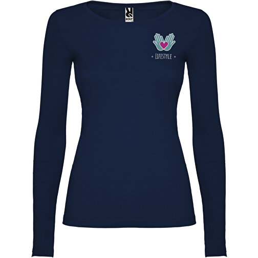 Extreme Langarmshirt Für Damen , navy blue, Single jersey Strick 100% Baumwolle, 160 g/m2, L, , Bild 2