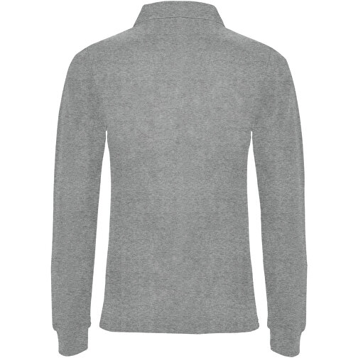 Estrella Langarm Poloshirt Für Damen , marl grey, Piqué Strick 100% Baumwolle, 220 g/m2, 2XL, , Bild 3