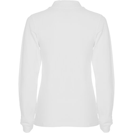 Estrella Langarm Poloshirt Für Damen , weiß, Piqué Strick 100% Baumwolle, 220 g/m2, L, , Bild 3