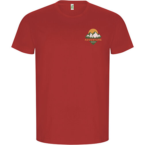 Golden T-Shirt Für Herren , rot, Single jersey Strick 100% Bio Baumwolle, 160 g/m2, 3XL, , Bild 2