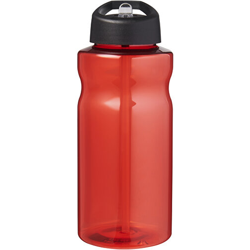 H2O Active® Eco Big Base 1L Sportflasche Mit Ausgussdeckel , rot / schwarz, PCR Kunststoff, 72% PP Kunststoff, 17% SAN Kunststoff, 11% PE Kunststoff, 21,80cm (Höhe), Bild 3