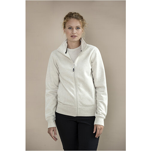 Galena Sweatjacke Aus Recyceltem Material Unisex , oatmeal, Strick 50% Recyclingbaumwolle, 50% Recyceltes Polyester, 320 g/m2, S, , Bild 7