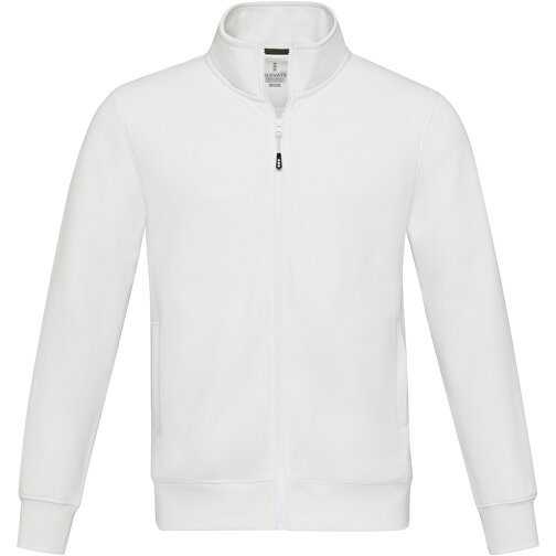 Galena Sweatjacke Aus Recyceltem Material Unisex , weiss, Strick 50% Recyclingbaumwolle, 50% Recyceltes Polyester, 320 g/m2, S, , Bild 3
