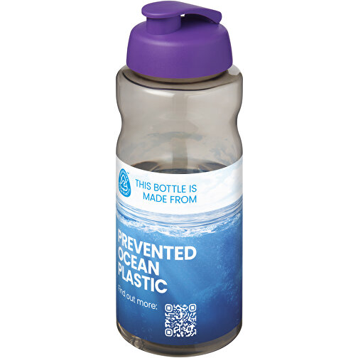 H2O Active® Eco Big Base 1-liters sportflaska med uppfällbart lock, Bild 2
