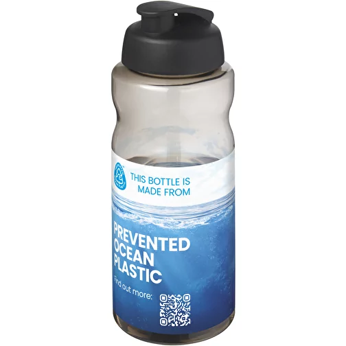 Bouteille de sport H2O Active® Eco Big Base de 1 litre à couvercle rabattable, Image 2