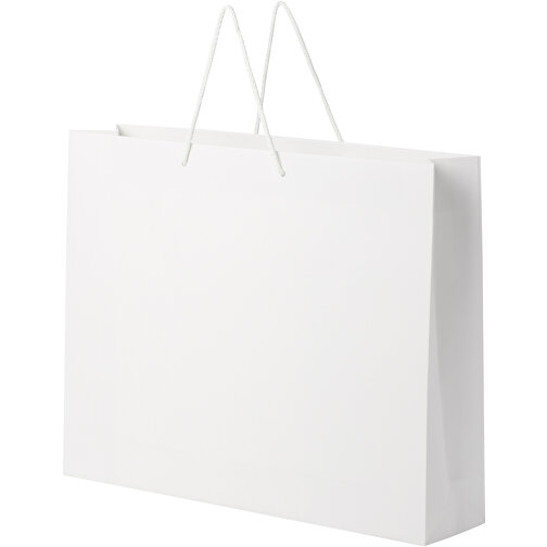 Bolsa de papel integra 170 g/m2 hecha a mano con asas de plástico, XXL, Imagen 4