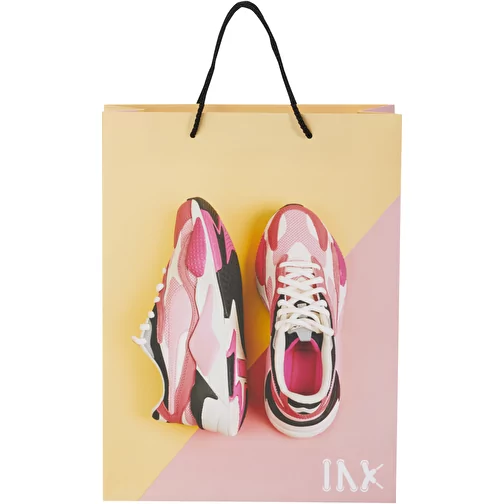 Sac en papier 170 g/m2 integra fait à la main avec poignées en plastique, XL, Image 2