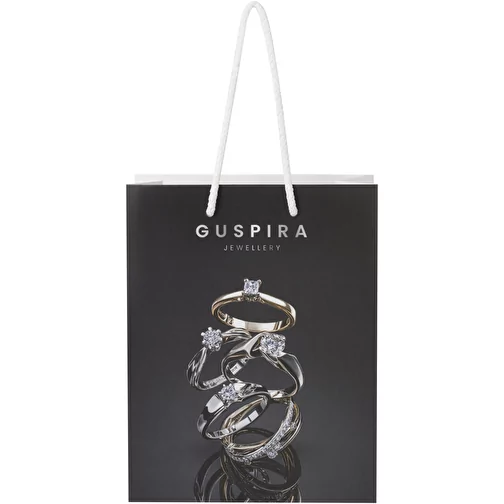 Sac en papier 170 g/m2 intégra fait à la main avec poignées en plastique, taille moyenne, Image 2