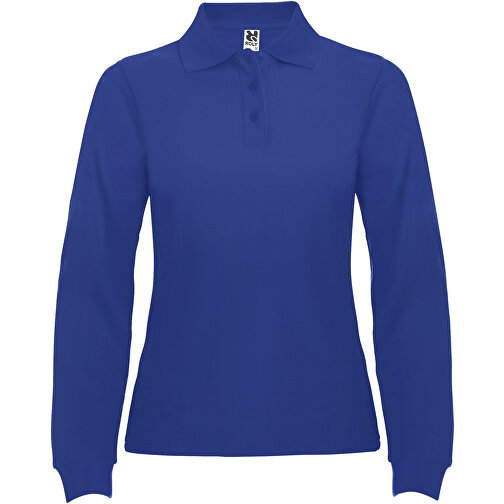 Estrella Langarm Poloshirt Für Damen , royal, Piqué Strick 100% Baumwolle, 220 g/m2, M, , Bild 1