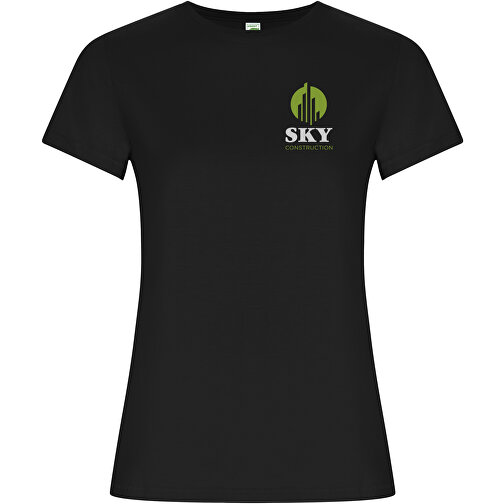Golden T-Shirt Für Damen , schwarz, Single jersey Strick 100% Bio Baumwolle, 160 g/m2, 2XL, , Bild 2