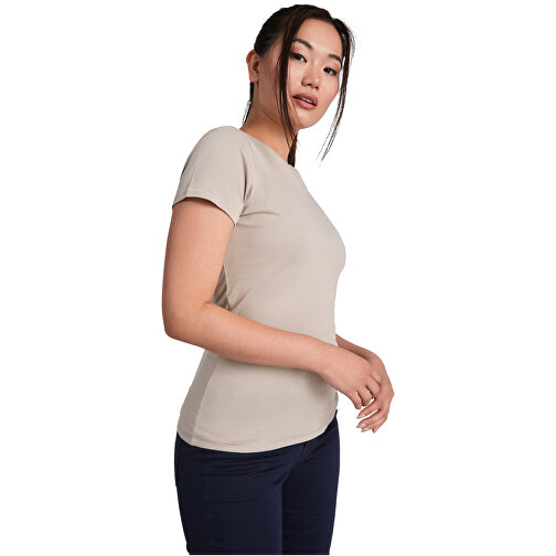 Golden T-Shirt Für Damen , marl grey, Single jersey Strick 85% Bio Baumwolle, 15% Viskose, 160 g/m2, L, , Bild 5