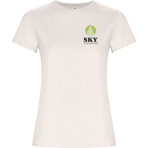 Golden T-Shirt Für Damen , vintage white, Single jersey Strick 100% Bio Baumwolle, 160 g/m2, 2XL, , Bild 2
