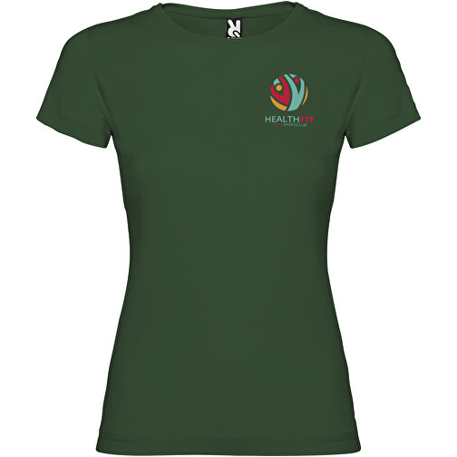Jamaika T-Shirt Für Damen , dunkelgrün, Single jersey Strick 100% Baumwolle, 155 g/m2, S, , Bild 2