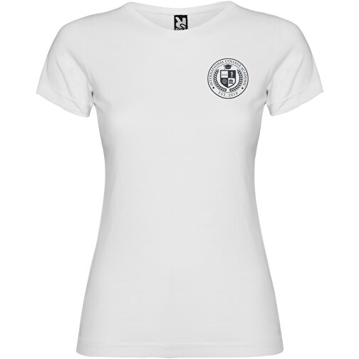 Jamaika T-Shirt Für Damen , weiß, Single jersey Strick 100% Baumwolle, 155 g/m2, 2XL, , Bild 2