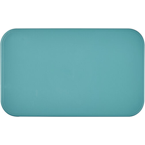MIYO Renew Lunchbox , riffblau / blau, 75% PP Kunststoff, 25% Zuckerrohr Biokunststoff, 18,00cm x 6,00cm x 11,00cm (Länge x Höhe x Breite), Bild 4