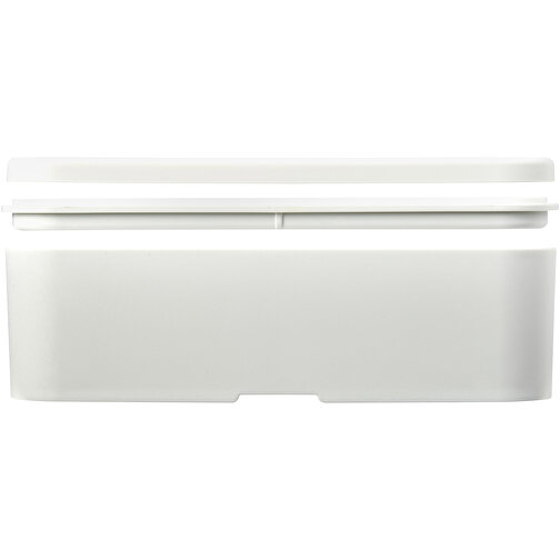 MIYO Renew Lunchbox , elfenbeinweiß / kieselgrau, 75% PP Kunststoff, 25% Zuckerrohr Biokunststoff, 18,00cm x 6,00cm x 11,00cm (Länge x Höhe x Breite), Bild 6