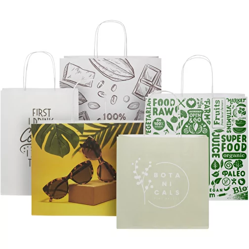 Sac en papier Kraft 120 g/m2avec poignées torsadées, XXL, Image 5