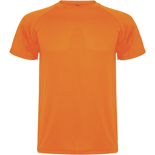 Montecarlo Sport T-Shirt Für Herren , fluor orange, Piqué Strick 100% Polyester, 150 g/m2, L, , Bild 1
