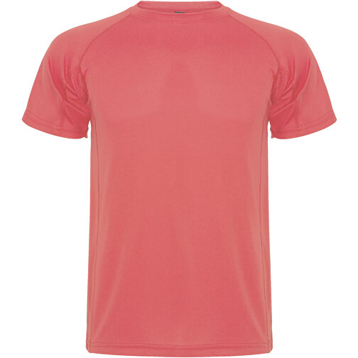 Montecarlo Sport T-Shirt Für Herren , fluor coral, Piqué Strick 100% Polyester, 150 g/m2, XL, , Bild 1
