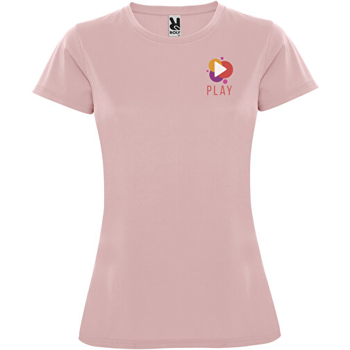 Montecarlo Sport T-Shirt Für Damen , hellrosa, Piqué Strick 100% Polyester, 150 g/m2, XL, , Bild 2