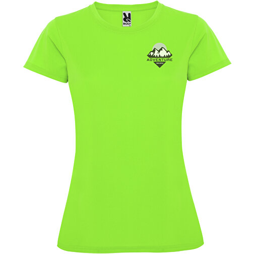 Montecarlo Sport T-Shirt Für Damen , lime / green lime, Piqué Strick 100% Polyester, 150 g/m2, XL, , Bild 2