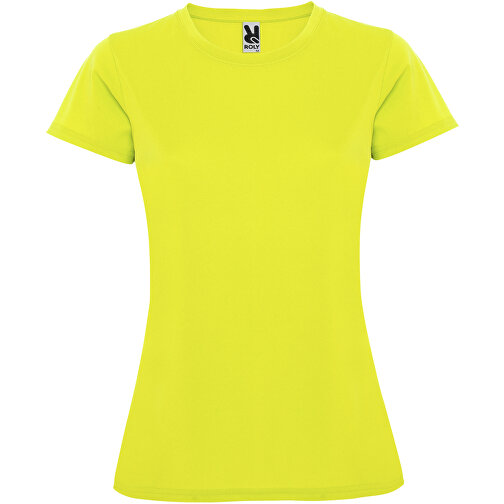Montecarlo Sport T-Shirt Für Damen , fluor yellow, Piqué Strick 100% Polyester, 150 g/m2, S, , Bild 1