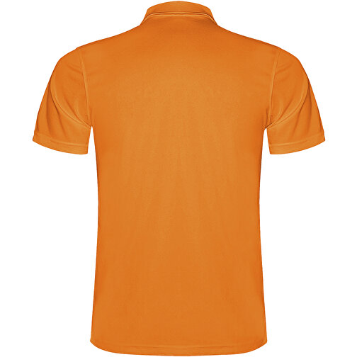Monzha Sport Poloshirt Für Herren , fluor orange, Piqué Strick 100% Polyester, 150 g/m2, XL, , Bild 3