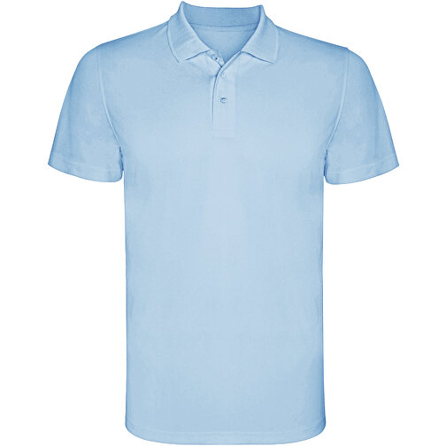 Monzha Sport Poloshirt Für Herren , himmelblau, Piqué Strick 100% Polyester, 150 g/m2, 3XL, , Bild 1