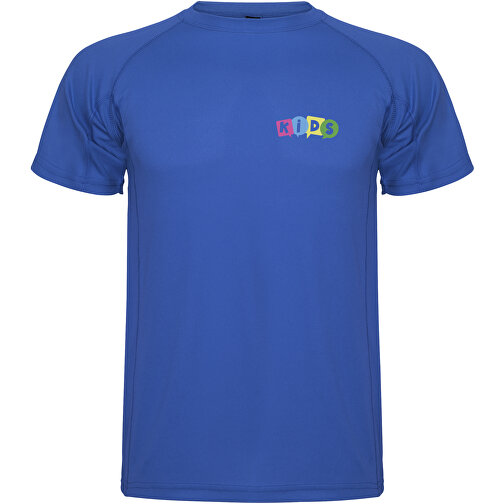 Montecarlo Sport T-Shirt Für Kinder , royal, Piqué Strick 100% Polyester, 150 g/m2, 8, , Bild 2
