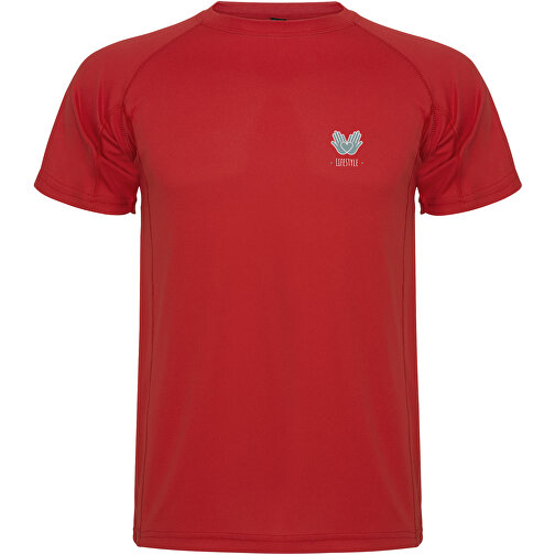 Montecarlo Sport T-Shirt Für Kinder , rot, Piqué Strick 100% Polyester, 150 g/m2, 4, , Bild 2