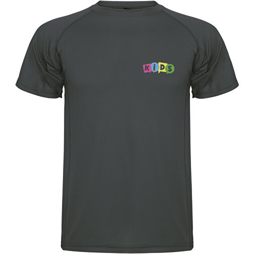 Montecarlo Sport T-Shirt Für Kinder , dark lead, Piqué Strick 100% Polyester, 150 g/m2, 4, , Bild 2