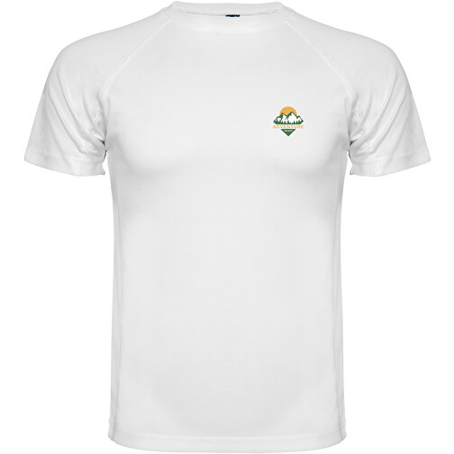 Montecarlo Sport T-Shirt Für Kinder , weiß, Piqué Strick 100% Polyester, 150 g/m2, 4, , Bild 2