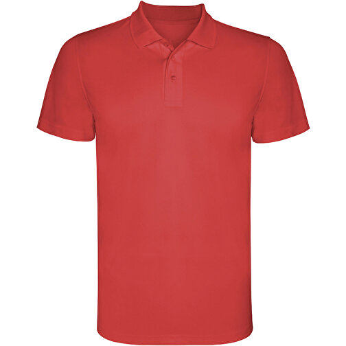 Monzha Sport Poloshirt Für Kinder , rot, Piqué Strick 100% Polyester, 150 g/m2, 8, , Bild 1