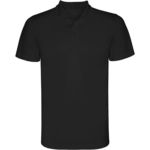 Monzha Sport Poloshirt Für Kinder , schwarz, Piqué Strick 100% Polyester, 150 g/m2, 4, , Bild 1
